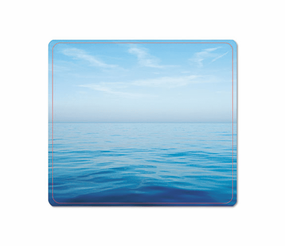FEL5903901 Recycled Mouse Pad, Nonskid Base, 7-1/2 x 9, Blue Ocean By FELLOWES MFG. CO.