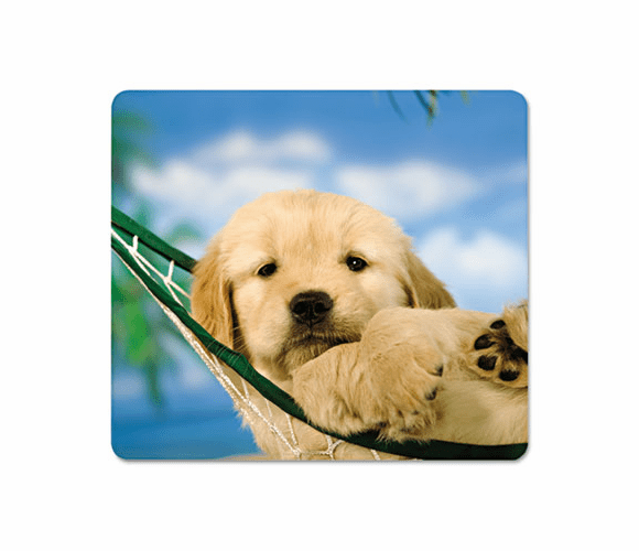FEL5913901 Recycled Mouse Pad, Nonskid Base, 7-1/2 x 9, Puppy in Hammock By FELLOWES MFG. CO.