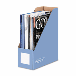 FEL6110101 Decorative Magazine File, 4 x 9 x 11 1/2, Cornflower Blue By FELLOWES MFG. CO.