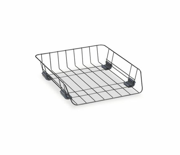 FEL66112 Workstation Letter Front Load Desk Tray, Wire, Black By FELLOWES MFG. CO.