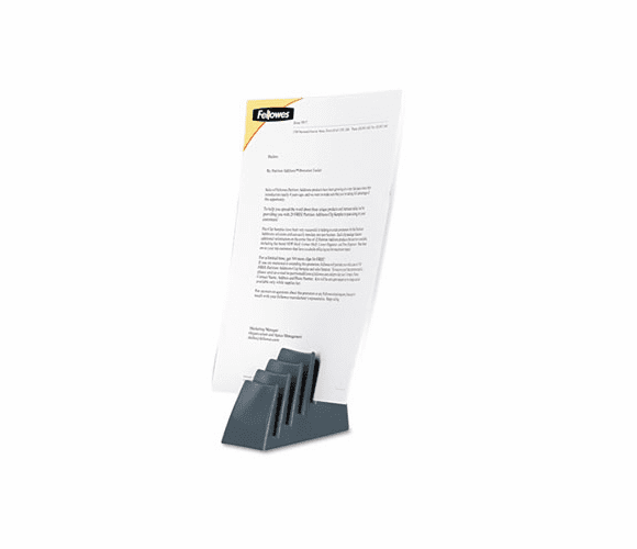 FEL7502101 Partition Additions Mini Step File, 2 1/2 x 3 3/8, Dark Graphite By FELLOWES MFG. CO.