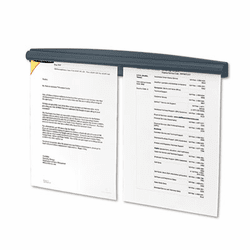 FEL7502201 Partition Additions Note Rail, 18 x 1 15/16, Dark Graphite By FELLOWES MFG. CO.