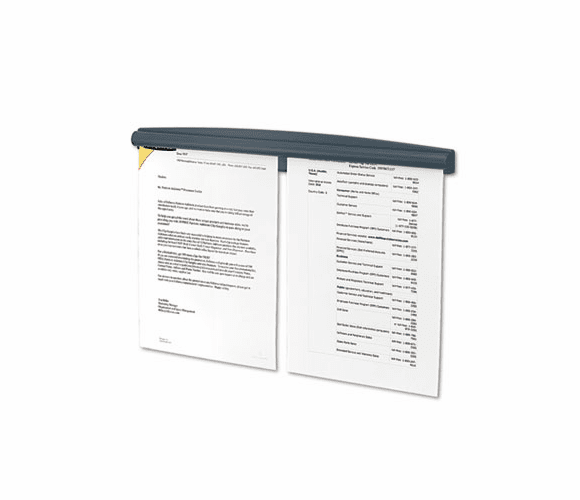 FEL7502201 Partition Additions Note Rail, 18 x 1 15/16, Dark Graphite By FELLOWES MFG. CO.