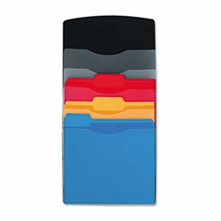 FEL7502301 Partition Additions Waterfall File Sorter, 12 x 19 1/4, Clear/Dark Graphite By FELLOWES MFG. CO.