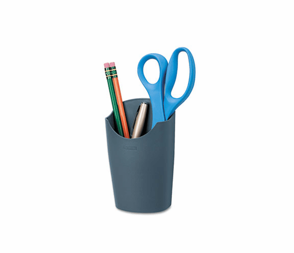 FEL75272 Plastic Partition Additions Pencil Cup, 3 1/2 x 5 9/16, Graphite By FELLOWES MFG. CO.