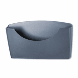 FEL75275 Plastic Partition Additions File Pocket, Legal/Letter, Dark Graphite By FELLOWES MFG. CO.
