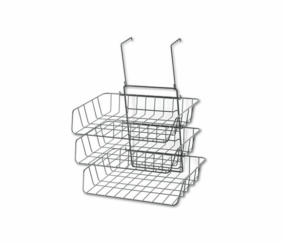 FEL75310 Wire Partition Additions Three-Tray Organizer, 13 1/2 x 11 7/8, Black By FELLOWES MFG. CO.