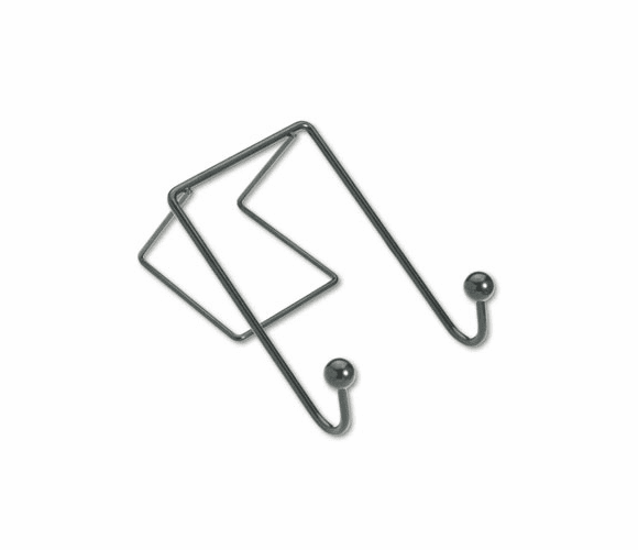 FEL75510 Partition Additions Wire Double-Garment Hook, 4 x 6, Black By FELLOWES MFG. CO.