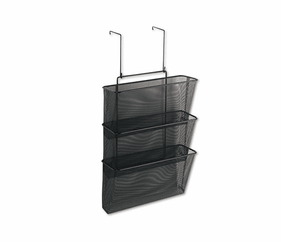 FEL75901 Mesh Partition Additions Three-File Pocket Organizer, 12 5/8 x 16 3/4, Black By FELLOWES MFG. CO.