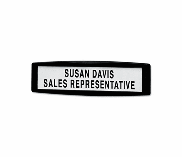 FEL75906 Plastic Partition Additions Nameplate, 9 x 2 1/2, Graphite By FELLOWES MFG. CO.