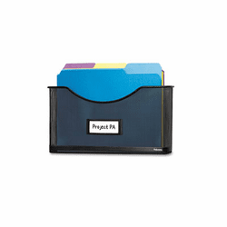 FEL7702701 Partition Additions File Pocket, Mesh, 1 1/2" Capacity, Black By FELLOWES MFG. CO.