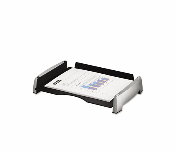 FEL8031701 Side Load Letter Desk Tray, Plastic, Black/Silver By FELLOWES MFG. CO.