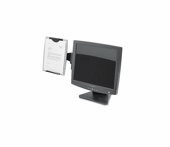 FEL8033301 Office Suites Monitor Mount Copyholder, Plastic, Holds 150 Sheets, Black/Silver By FELLOWES MFG. CO.