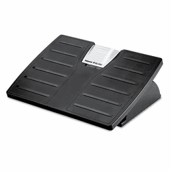 FEL8035001 Adjustable Locking Footrest w/Microban, Black/Silver By FELLOWES MFG. CO.