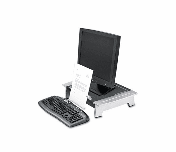 FEL8036601 Monitor Riser, Height/Tilt Adjustable, Storage Drawer, Copyholder By FELLOWES MFG. CO.
