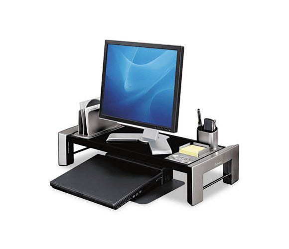 FEL8037401 Flat Panel Workstation Shelf, 25 7/8 x 11 1/2 x 9 1/4, Gray Laminate Top By FELLOWES MFG. CO.
