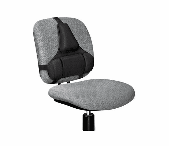 FEL8037601 Professional Series Back Support, Memory Foam Cushion, Black By FELLOWES MFG. CO.