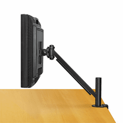 FEL8038201 Desk-Mount Arm for Flat Panel Monitor, 14-1/2 x 4-3/4 x 24, Black By FELLOWES MFG. CO.