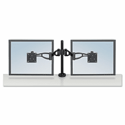 FEL8041701 Desk-Mount Dual Monitor Arm, Supports 24 Pounds, Black By FELLOWES MFG. CO.