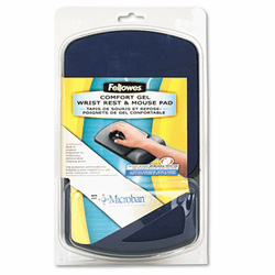 FEL9175401 Wrist Support with Microban Protection, Sapphire/Black By FELLOWES MFG. CO.