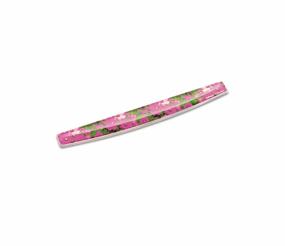 FEL9179101 Gel Keyboard Palm Rest, Photo, 19 1/3" x 19", Pink Flowers By FELLOWES MFG. CO.