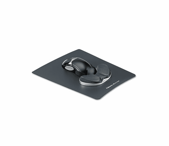 FEL9180101 Memory Foam Gliding Palm Support w/Mouse Pad, Graphite By FELLOWES MFG. CO.
