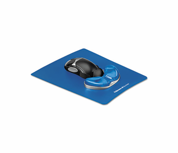 FEL9180601 Gel Gliding Palm Support w/Mouse Pad, Blue By FELLOWES MFG. CO.