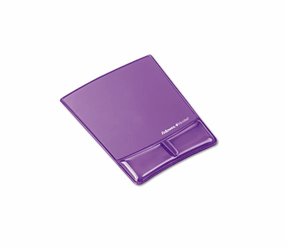 FEL9183501 Gel Wrist Support w/Attached Mouse Pad, Purple By FELLOWES MFG. CO.