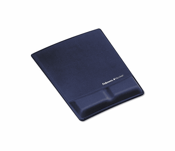 FEL9183901 Memory Foam Wrist Support w/Attached Mouse Pad, Saphire By FELLOWES MFG. CO.