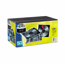 FEL98330 Thin Jewel Case, Clear/Black, 50/Pack By FELLOWES MFG. CO.