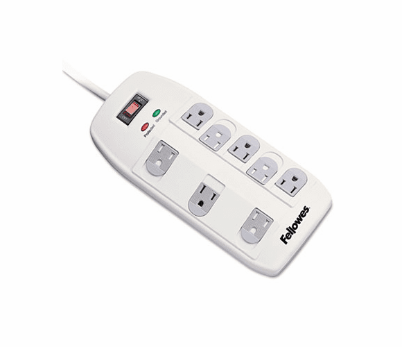 FEL99015 Superior Workstation Surge Protector, 8 Outlets, 6ft Cord By FELLOWES MFG. CO.