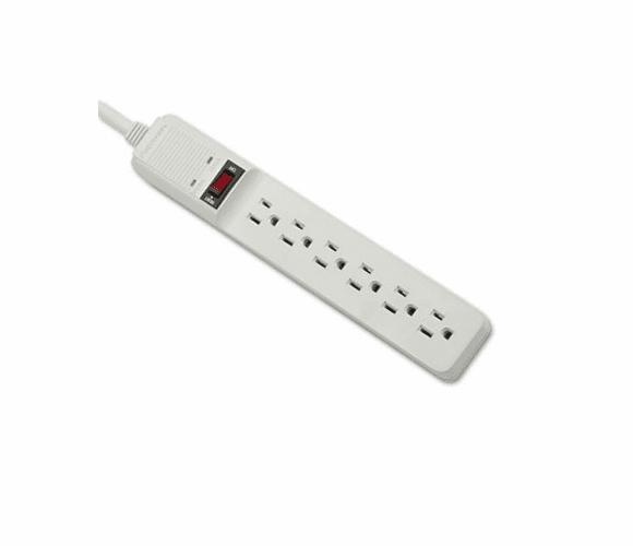 FEL99036 Basic Home/Office Surge Protector, 6 Outlets, 15ft Cord By FELLOWES MFG. CO.