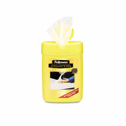 FEL99705 Multipurpose Cleaning Wet Wipes, Cloth, 3.14" x 3.94", 65/Tub By FELLOWES MFG. CO.