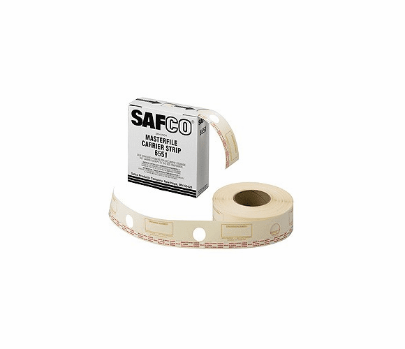 Film Laminate Carrier Strips for MasterFile 2 #6551 By Safco
