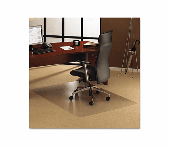 FLR1113423ER ClearTex Ultimat Polycarbonate Chair Mat for Carpet, 48 x 53, Clear By FLOORTEX