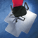 FLR1113423LR ClearTex Ultimat Polycarbonate Chair Mat for Carpet, 48 x 53, With Lip, Clear By FLOORTEX