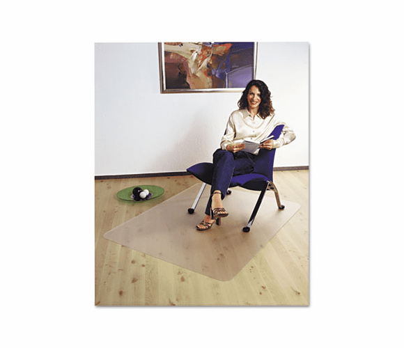 FLR128919ER ClearTex Ultimat Polycarbonate Chair Mat for Hard Floors, 47 x 35, Clear By FLOORTEX