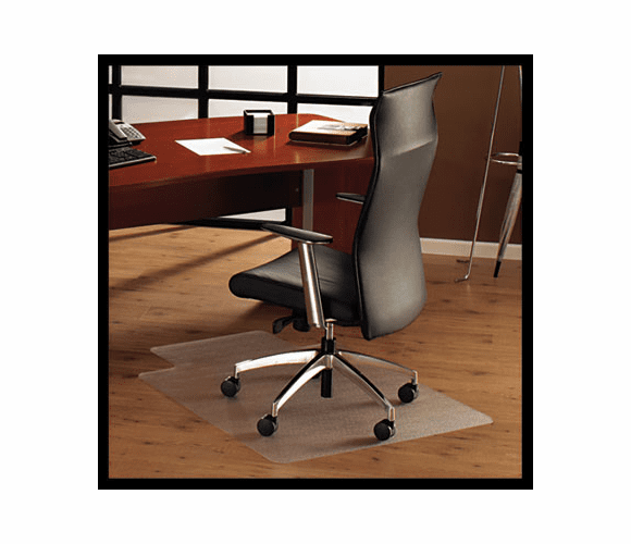 FLR128919LR ClearTex Ultimat Polycarbonate Chair Mat for Hard Floors, 47x35, With Lip, Clear By FLOORTEX
