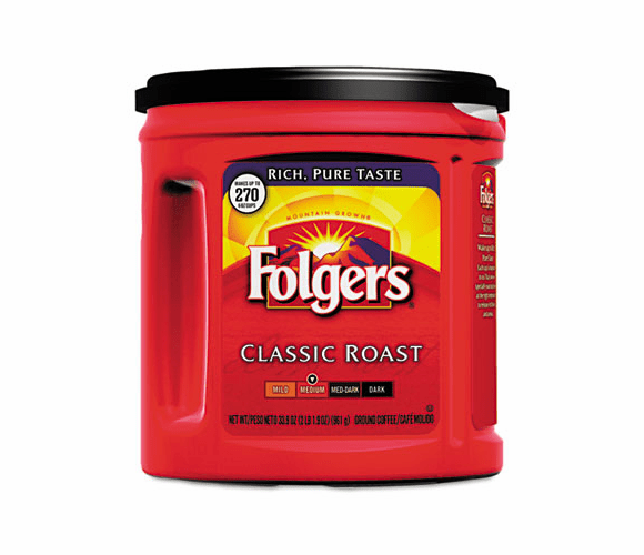 FOL00367EA Coffee, Classic Roast Regular, Ground, 33 9/10 oz. Can By J.M. SMUCKER CO.