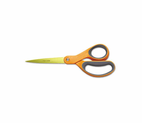 FSK01004244J Classic Stainless Steel Scissors, 8 in. Length, Straight, Orange By FISKARS MANUFACTURING CORP