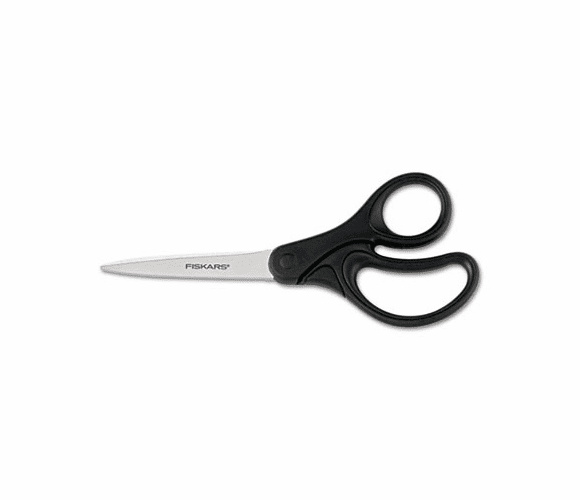 FSK01004253J Recycled Scissors, 8 in. Length, Straight, Pointed, Black By FISKARS MANUFACTURING CORP