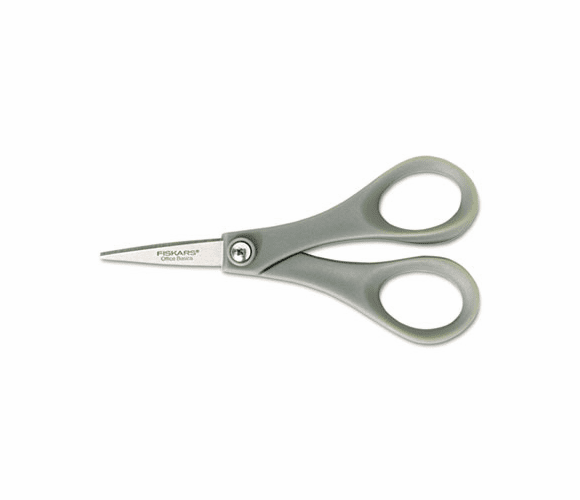 FSK01004681J Double Thumb Scissors, 5 in. Length, Gray Handle, Stainless Steel By FISKARS MANUFACTURING CORP