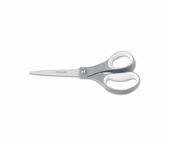 FSK01004761J Softgrip Scissors, 8 in. Length, Straight, Stainless Steel By FISKARS MANUFACTURING CORP