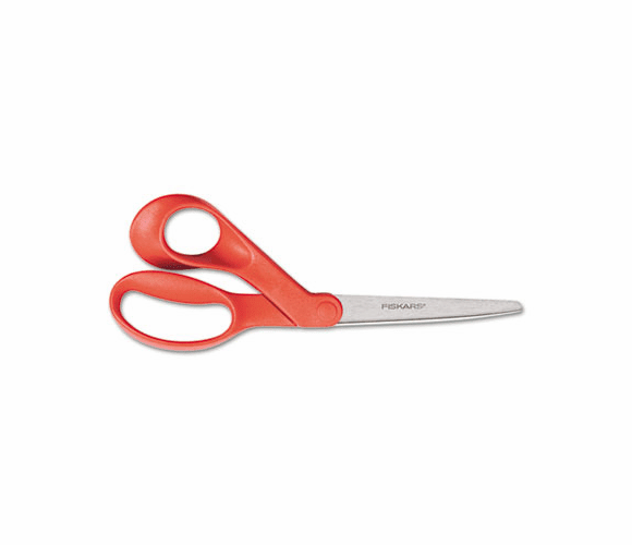 FSK94507797 Our Finest Left-Hand Scissors, 8" Length, 3-3/10" Cut, Red By FISKARS MANUFACTURING CORP
