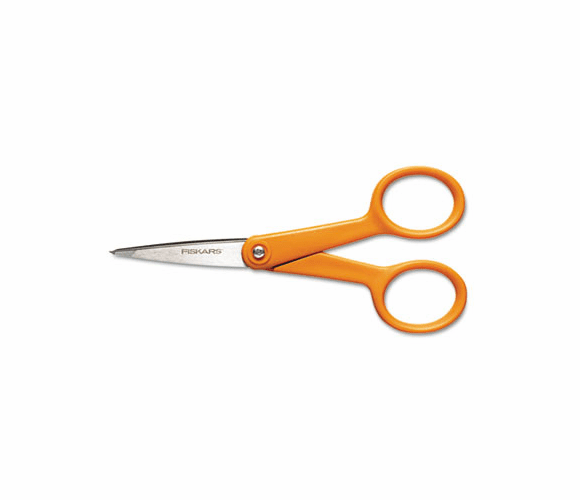 FSK94817797J Home and Office Scissors , 5 in. Length, Orange Handle, Stainless Steel By FISKARS MANUFACTURING CORP