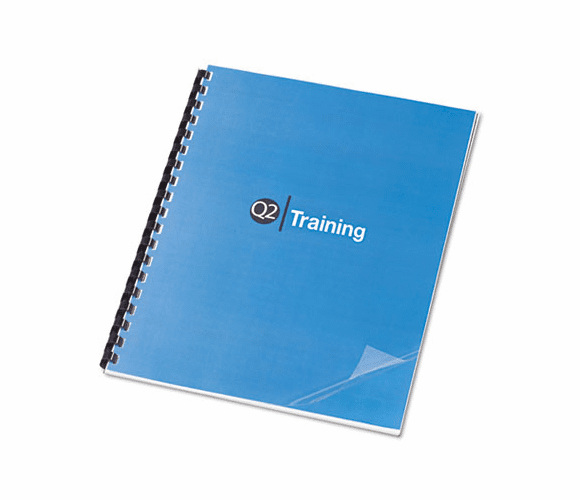 GBC2000041 Clear View Presentation Binding System Cover, 11 x 8-1/2, Clear, 100/Box By SWINGLINE