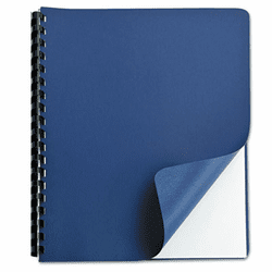 GBC25030 Grain Presentation Cover, 11-1/4 x 8-3/4, Embossed Texture, Navy Blue, 50 Covers By SWINGLINE