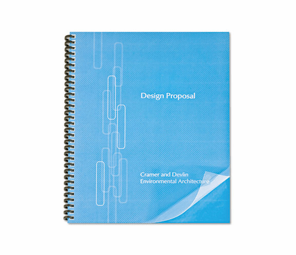 GBC2514477 ProClick Pre-Punched Presentation Covers, 11 x 8-1/2, Clear, 25/Pack By SWINGLINE