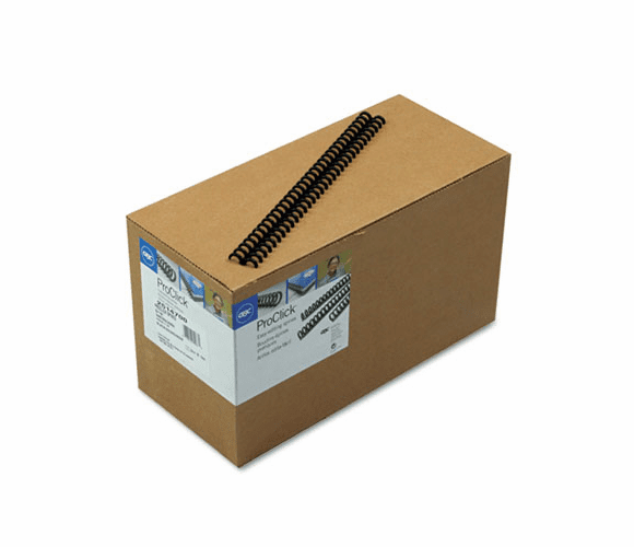 GBC2514700 ProClick Easy Edit Spines, 5/16" Diameter, 45 Sheet Capacity, Black, 100/Box By SWINGLINE