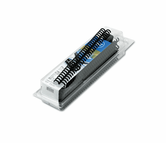 GBC2515660 ProClick Easy Edit Spines, 1/2" Diameter, 85 Sheet Capacity, Black, 25/Pack By SWINGLINE